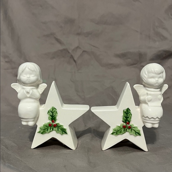 Lefton Other - Lefton Angel Candle Holders Gorgeous Vintage 1980s W Orginal Tags